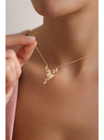 Heliophilia Vergulde ketting met sierelement- (L)42 cm