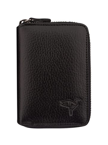 Lucky Bees Leder-Kartenetui in Schwarz - (B)11,5 x (H)8 x (T)2 cm
