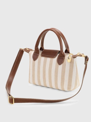 Lucky Bees Henkeltasche in Beige/ Hellbraun/ Creme - (B)24 x (H)16 cm