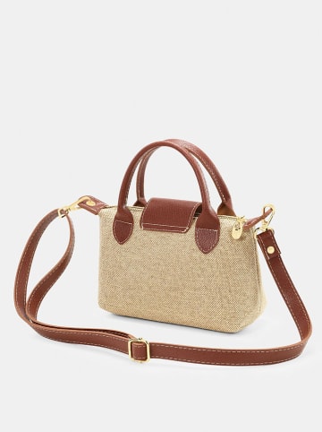 Lucky Bees Henkeltasche in Beige/ Hellbraun - (B)24 x (H)16 cm