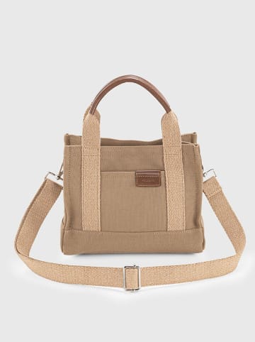 Lucky Bees Henkeltasche in Beige - (B)23,5 x (H)20 cm