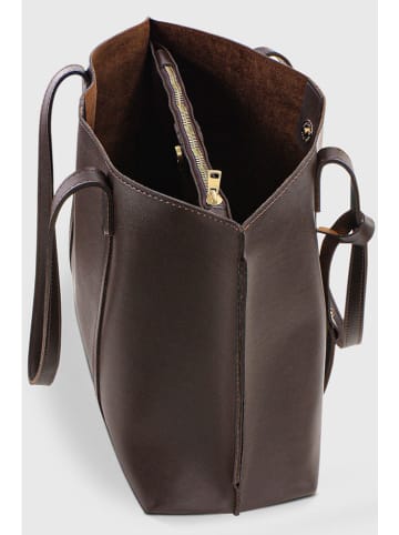 Lucky Bees Schultertasche in Dunkelbraun - (B)39 x (H)29 cm