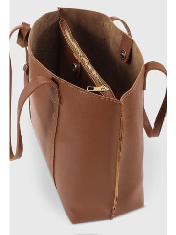 Lucky Bees Schultertasche in Hellbraun- (B)39 x (H)29 cm