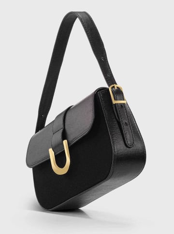 Lucky Bees Schultertasche in Schwarz - (B)26 x (H)16 cm