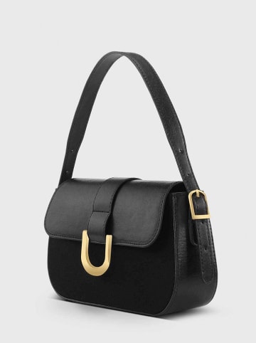 Lucky Bees Schultertasche in Schwarz - (B)26 x (H)16 cm