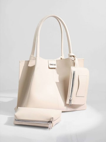 Lucky Bees Shopper in Creme - (B)41 x (H)25 cm