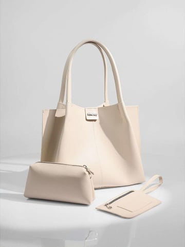 Lucky Bees Shopper in Creme - (B)41 x (H)25 cm