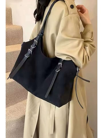 Lucky Bees Shopper in Schwarz - (B)43 x (H)22 x (T)13 cm