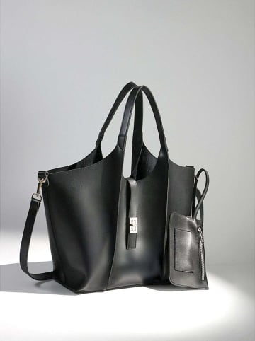 Lucky Bees Shopper bag w kolorze czarnym - 45 x 24 cm