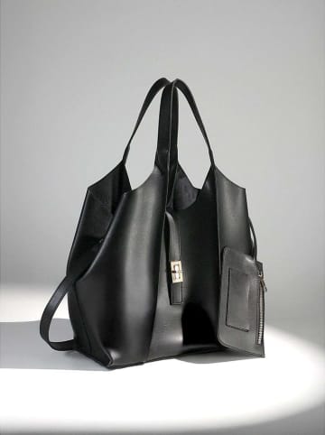 Lucky Bees Shopper bag w kolorze czarnym - 45 x 24 cm