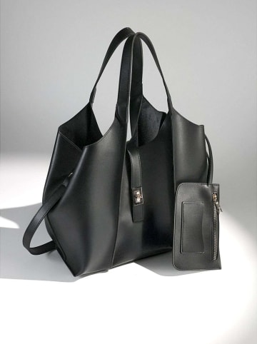 Lucky Bees Shopper bag w kolorze czarnym - 45 x 24 cm