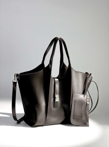 Lucky Bees Shopper in Dunkelbraun - (B)45 x (H)24 cm