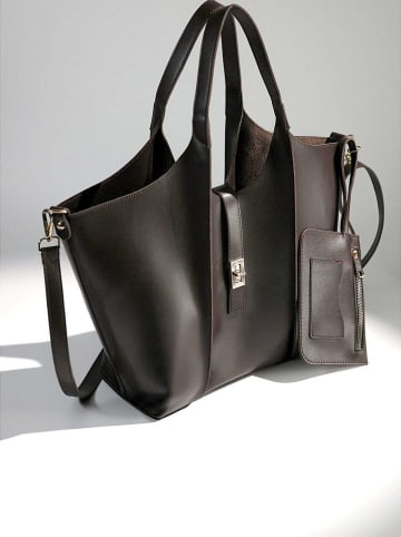 Lucky Bees Shopper in Dunkelbraun - (B)45 x (H)24 cm