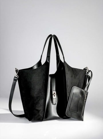 Lucky Bees Shopper in Schwarz - (B)45 x (H)24 cm