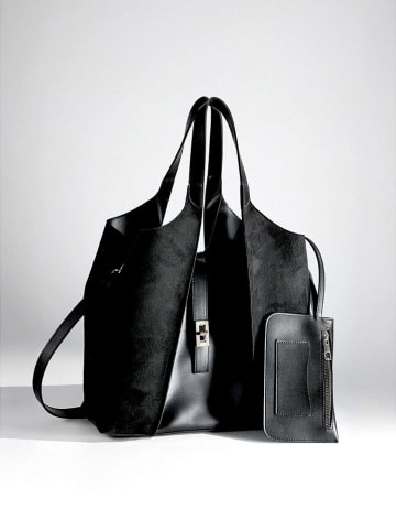Lucky Bees Shopper bag w kolorze czarnym - 45 x 24 cm