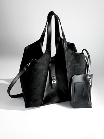 Lucky Bees Shopper bag w kolorze czarnym - 45 x 24 cm