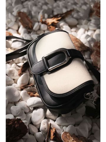 Lucky Bees Umhängetasche in Schwarz/ Creme - (B)24 x (H)14 x (T)6 cm