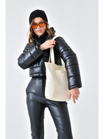 Lucky Bees Shopper in Creme - (B)33 x (H)45 x (T)10 cm