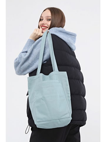 Lucky Bees Shopper in Hellblau - (B)33 x (H)45 x (T)10 cm