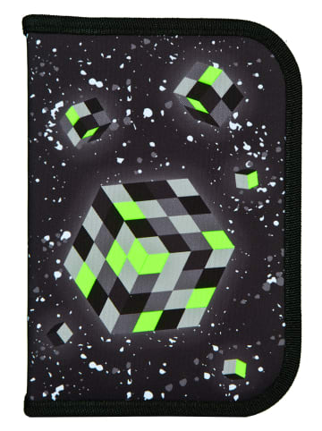 SCOOLI 5tlg. Schulranzen-Set "Space Robot" in Schwarz/Hellgrün
