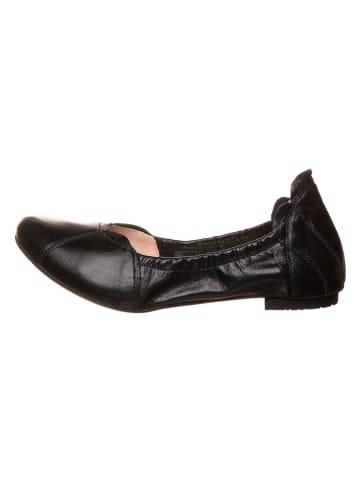 Think! Leder-Ballerinas in Schwarz