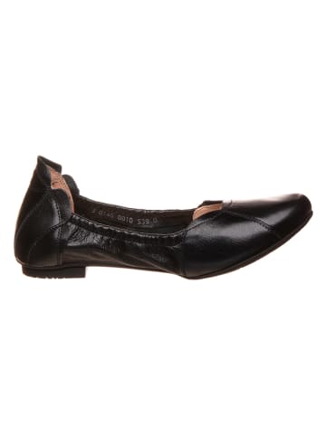 Think! Leder-Ballerinas in Schwarz