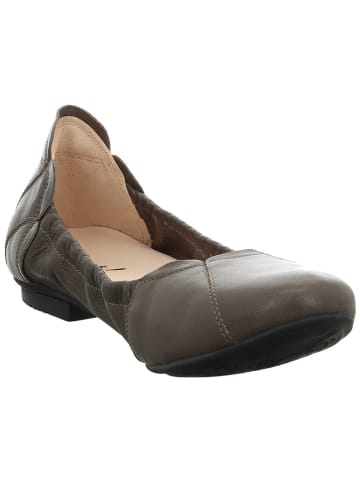 Think! Leder-Ballerinas in Taupe