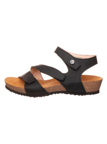 Think! Leder-Sandalen in Schwarz