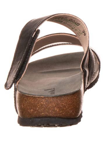 Think! Leren slippers zwart