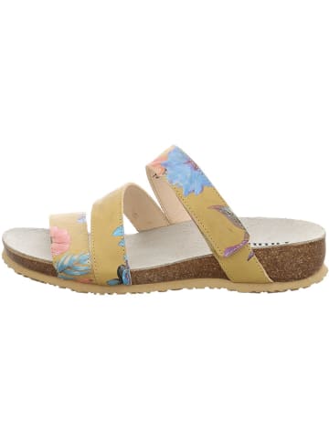 Think! Leder-Pantoletten in Beige