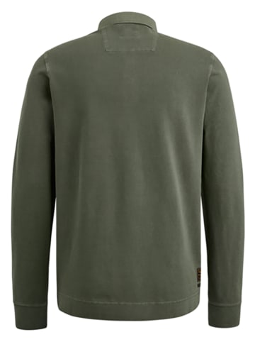 PME Legend Langarm-Poloshirt in Khaki