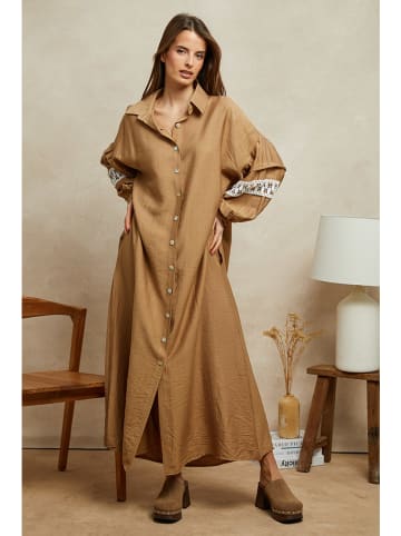 Plume Kleid "Antille" in Camel