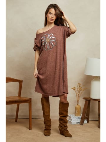Plume Kleid "Beverly" in Cognac
