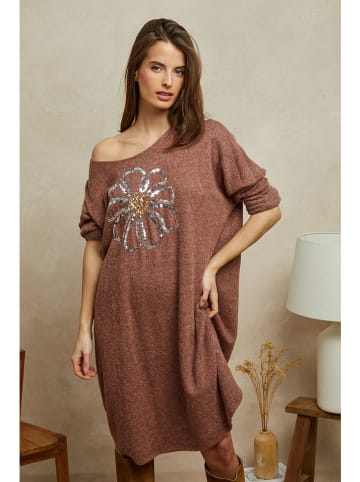 Plume Kleid "Beverly" in Cognac