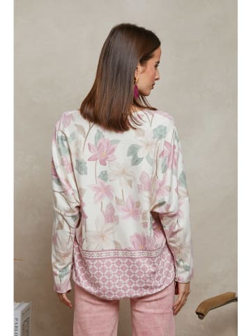 Plume Pullover "Bouchka" in Creme/ Rosa