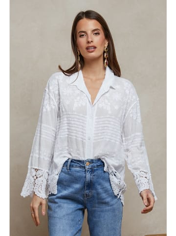 Plume Bluse "Cheor" in Weiß