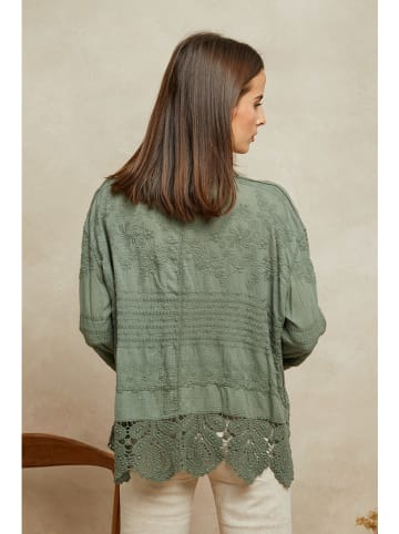 Plume Bluse "Cheor" in Khaki