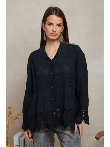 Plume Bluse "Cheor" in Schwarz