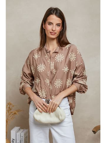 Plume Bluse "Tidji" in Hellbraun