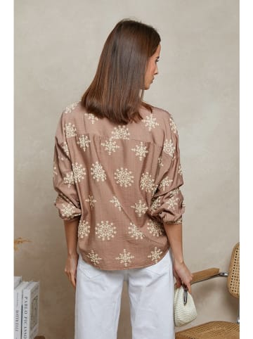 Plume Bluse "Tidji" in Hellbraun