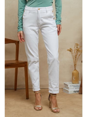 Plume Spijkerbroek "Timeo" - tapered fit - wit