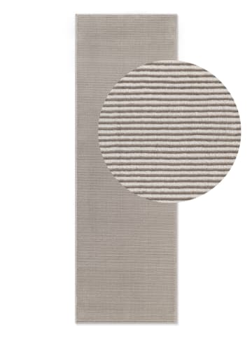 Elle Decoration Laagpolig tapijt "Perles" grijs/crème