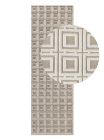Elle Decoration Kurzflor-Teppich "Perles" in Beige