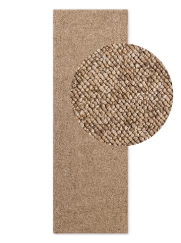 Elle Decoration Kurzflor-Teppich "Rocco" in Hellbraun