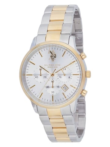 U.S. Polo Assn. Chronograaf zilverkleurig/goudkleurig