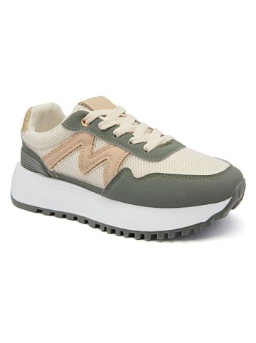 Sixth Sens Sneakers in Khaki/ Creme