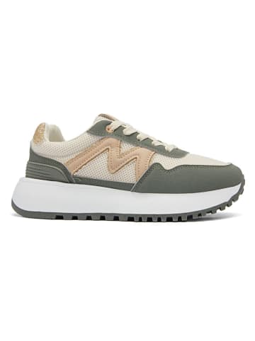 Sixth Sens Sneakers in Khaki/ Creme