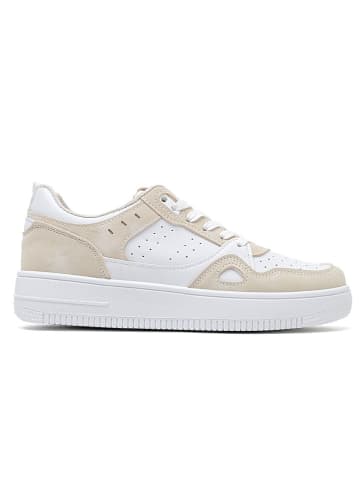 Sixth Sens Sneakersy w kolorze beżowo-białym