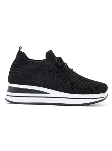 Sixth Sens Sneakersy w kolorze czarnym na koturnie