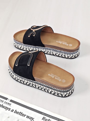 Sixth Sens Slippers zwart